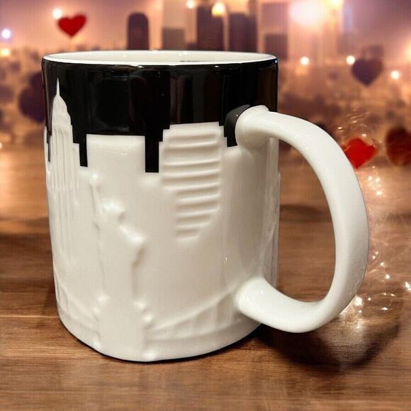 Starbucks New York City Relief Mug 2012 14oz Coffee Cup Yellow Taxi Skyline EUC - Picture 3 of 9